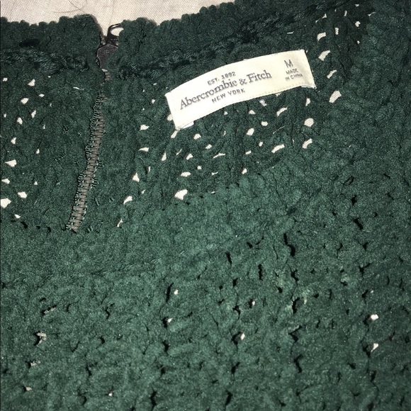 Super Soft Hunter Green Cropped Sweater - Picture 2 of 4